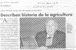 Describen historia de la agricultura.