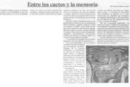 Entre los cactos y la memoria.