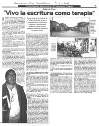 "Vivo la escritura como terapia" [entrevista]