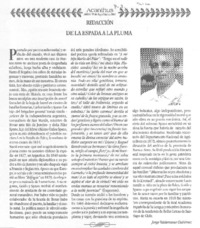 De la espada a la pluma