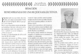 Remembranzas de una mujer nada de tonta