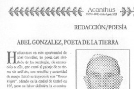 Abel González, poeta de la tierra