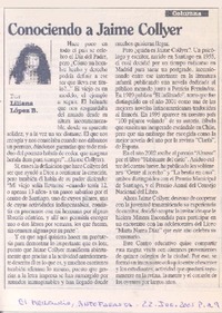 Conociendo a Jaime Collyer