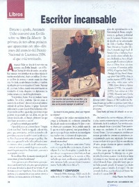 Escritor incansable (entrevistas)