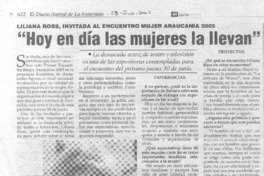 "Hoy en día las mujeres la llevan". (entrevistas)