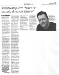 "Nunca he buscado el mundo literario" [entrevista]