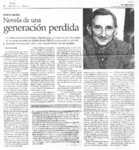 Novela de una generación perdida