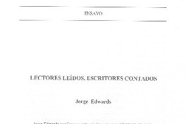 Lectores leídos, escritores contados