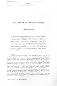 Don Quijote, autor de Cervantes