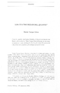 Los cuatro siglos del Quijote