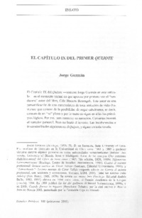 El capítulo IX del primer Quijote
