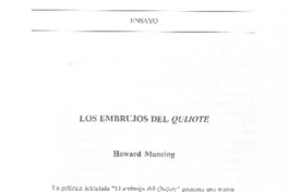 Los embrujos del Quijote