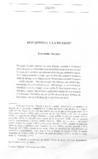 Don Quijote y la muerte