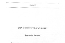Don Quijote y la muerte