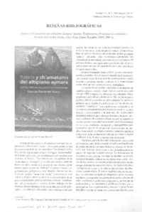 Yatiris y ch´amakanis del altiplano aymara.