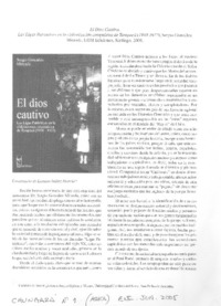El Dios cautivo.