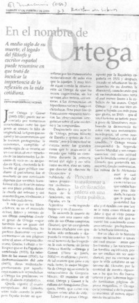 En el nombre de Ortega