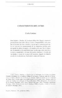 Conocimiento del otro