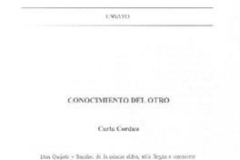 Conocimiento del otro