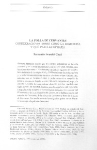 La polla de Cervantes