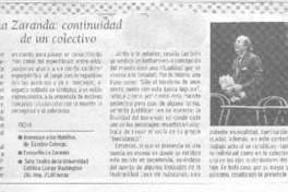 La Zaranda: continuidad de un colectivo.,