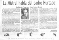 La Mistral habla del padre Hurtado.