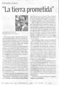 Ernesto Livacic "La tierra prometida"