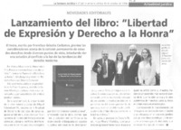Lanzamiento del libro "libertad de expresión y derecho a la honra"