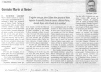 Germán Marín al Nobel.