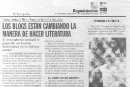 Los Blogs están cambiando la manera de hacer literatura.