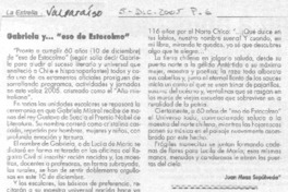 Gabriela y... "eso de Estocolmo".