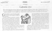 Gabriela vive.