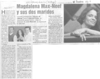 Magdalena Max-Neef y sus dos maridos.