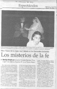 Los Misterios de la fe.