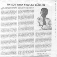 Un Son para Nicolás Guillén