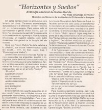 Horizontes y sueños