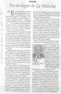 En un lugar de La Mancha.