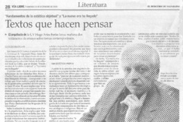 Textos que hacen pensar.