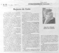 Mujeres de fuste.