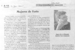Mujeres de fuste.