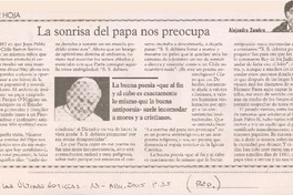 La sonrisa del papa nos preocupa