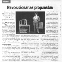 Revolucionarias propuestas.