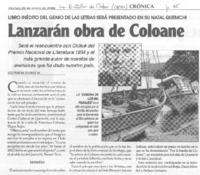 Lanzarán obra de Coloane