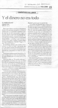 Y el dinero no era todo.