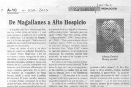 De Magallanes a Alto Hospicio.