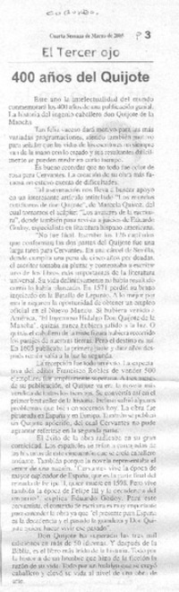 400 años del Quijote.