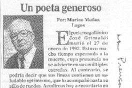 Un poeta generoso