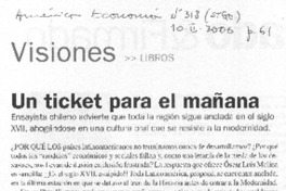 Un ticket para el mañana