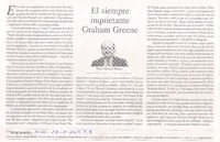 El siempre inquietante Graham Greene