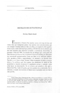 Retrato de Octavio Paz.